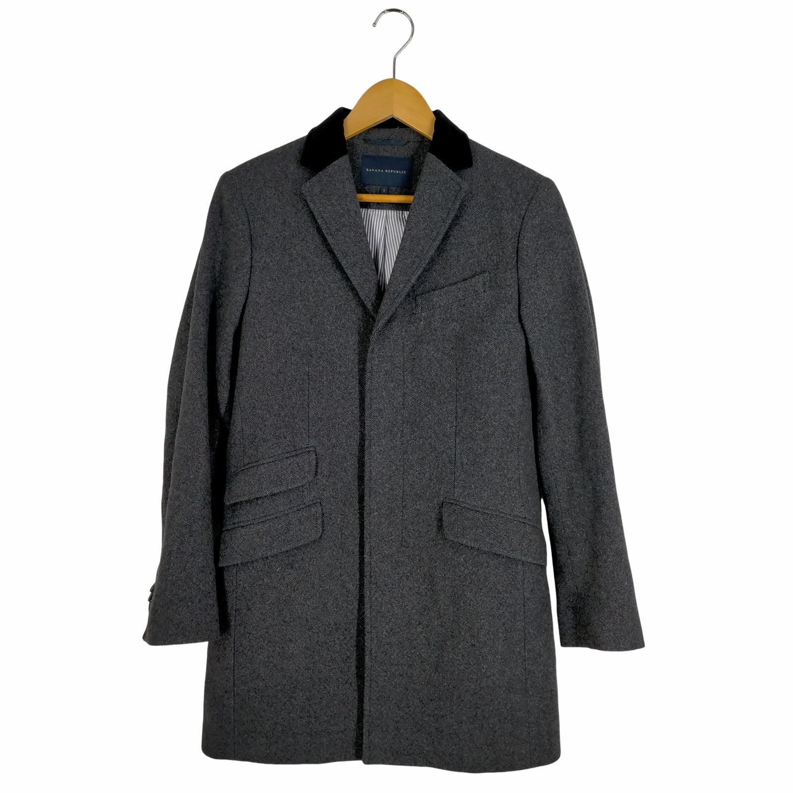 BANANA REPUBLIC グレー チェスターコート Lサイズ BANANA REPUBLIC グレー チェスターコート Lサイズ