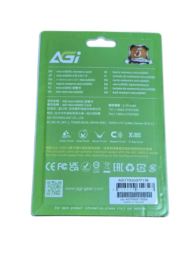 AGI TF138 マイクロSDXC 1TB <3>