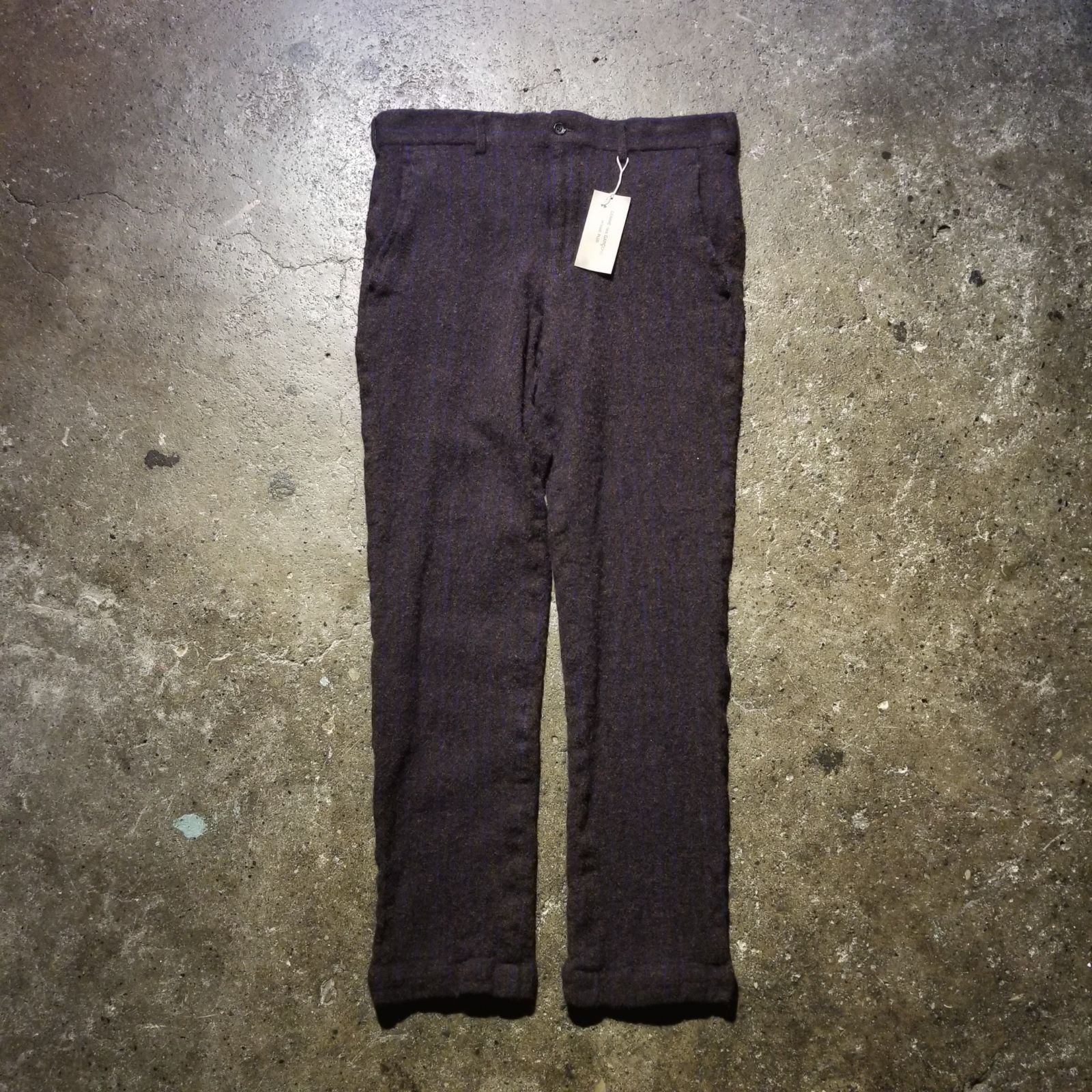 コムデギャルソンオムプリュス 24AW トラウザー 黒 M COMME des GARCONS HOMME PLUS 24aw ウール縮絨 トラウザーパンツ