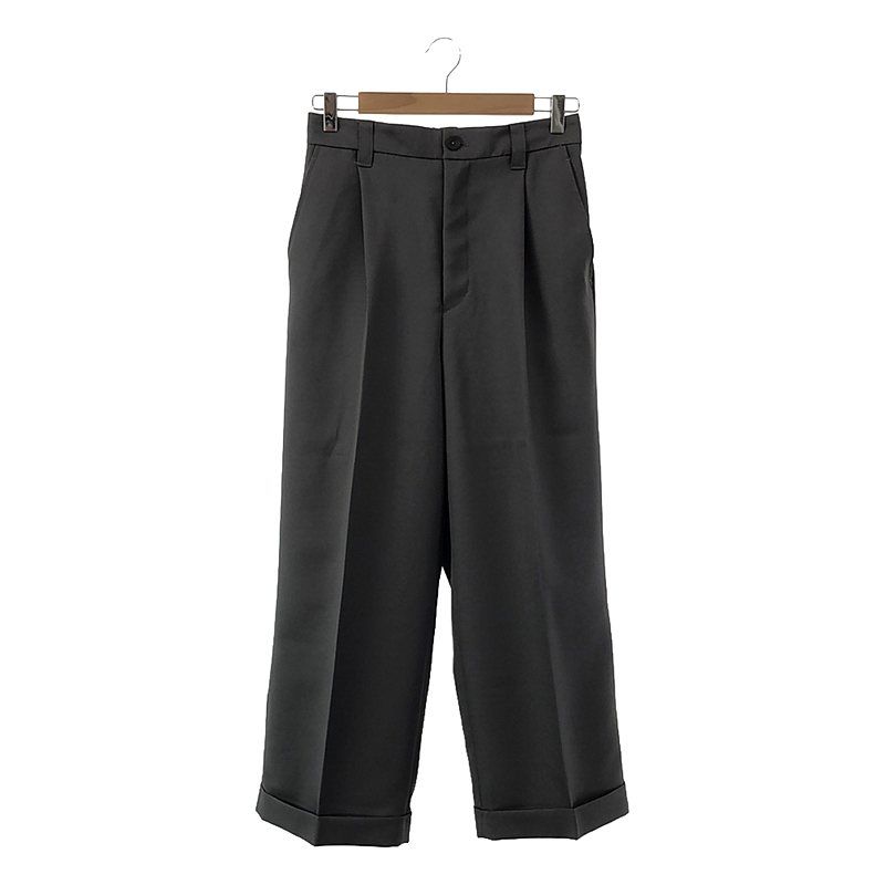 【美品】  Maison Special / メゾンスペシャル | ドローストリング マルチファブリック1タックスタプレワイドパンツ | 46 | グレー | メンズ