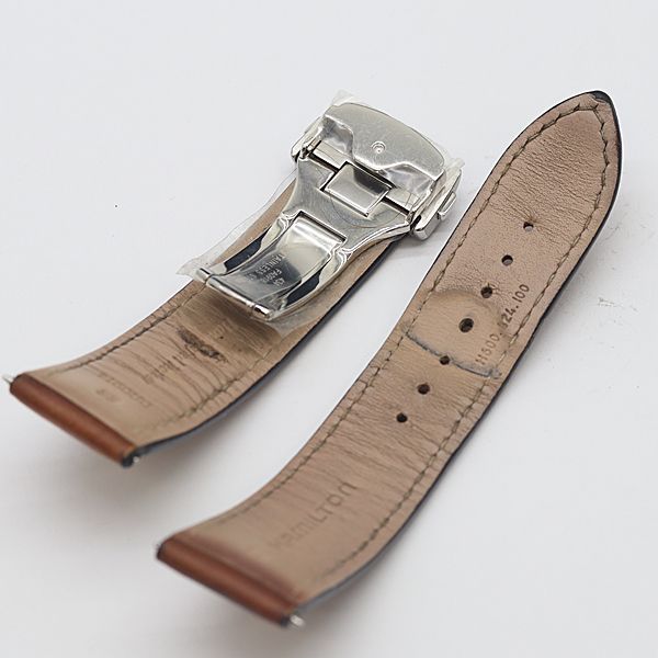 ハミルトン DR0914 純正ベルト ブラウン レザー 22mm メンズ腕時計用 2000000 NSK KTU