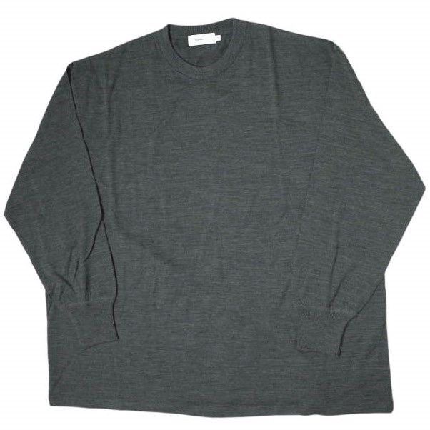 Graphpaper グラフペーパー 日本製 Washable Wool Crew Neck Big Tee