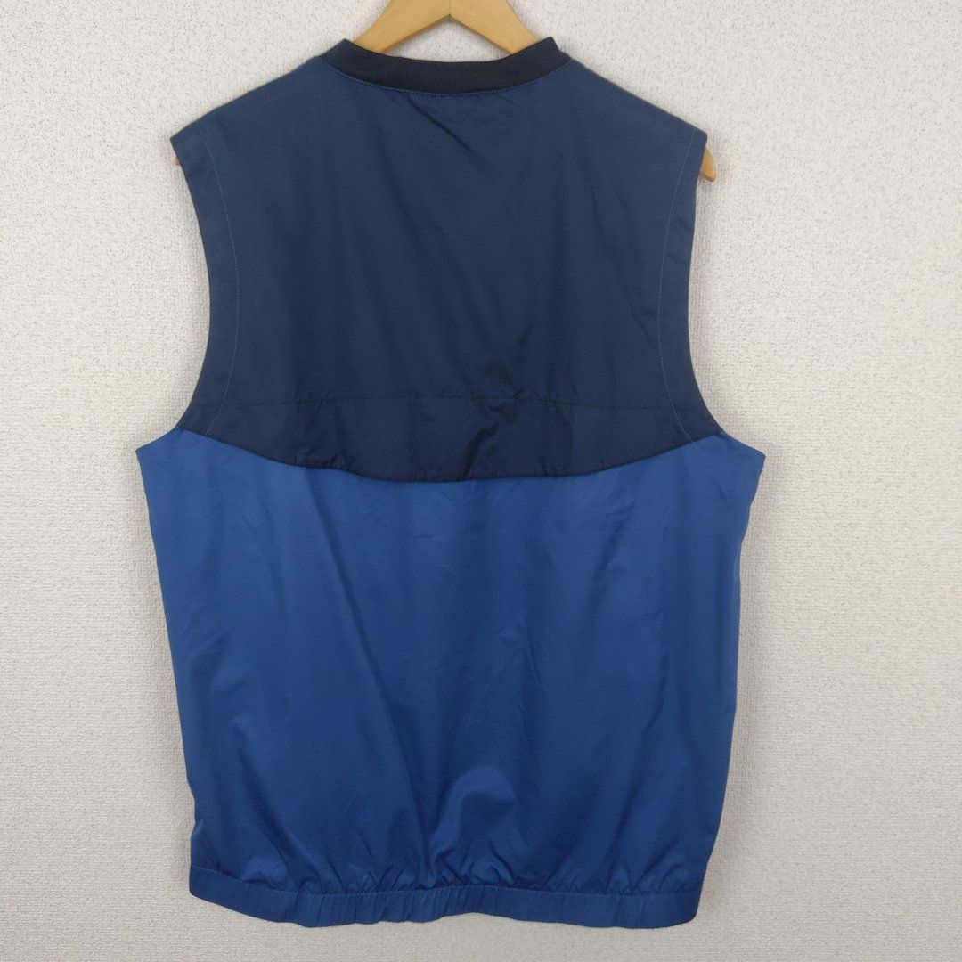 NIKE GOLF ナイキゴルフ プルオーバーベスト Vネック 刺繍ロゴ ブルー