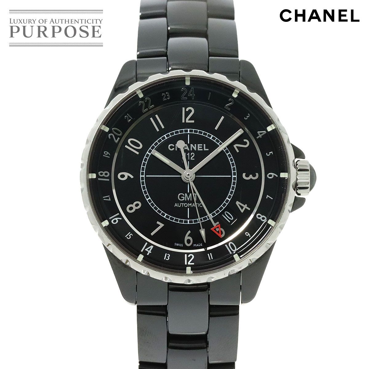 シャネル CHANEL J12 H3102 GMT 38mm メンズ 腕時計 デイト ブラック セラミック オートマ 自動巻き ウォッチ  90224501 - メルカリ