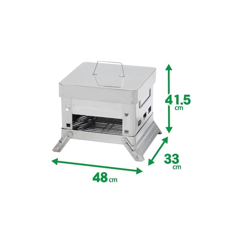 グリーンライフ GREEN LIFE 蓋付き折りたたみバーベキューコンロ コンパクト 収納袋付き 4Way OCB-32 OLIVEOS_COM_TR