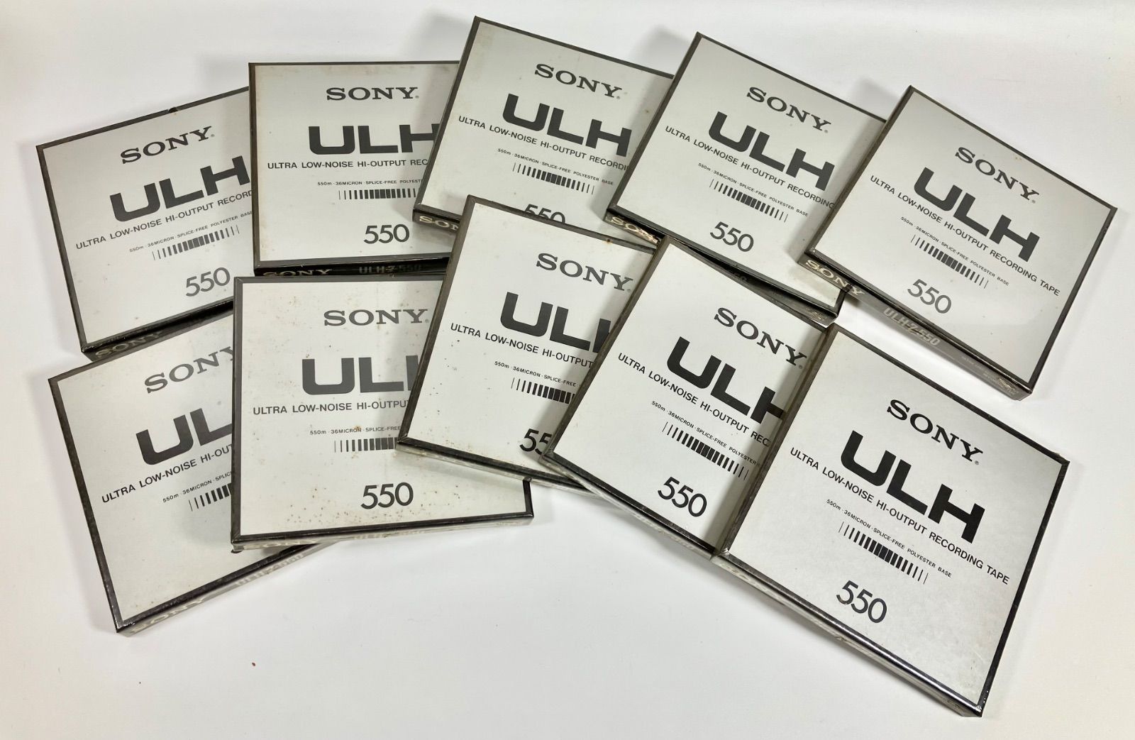 B-71 未開封 まとめ商品 10点セット 昭和ビンテージ SONY ソニー ULH 550BL ULTRA LOW-NOISE HI-OUTPUT RECORDING TAPE オープンリールテープ リールテープ