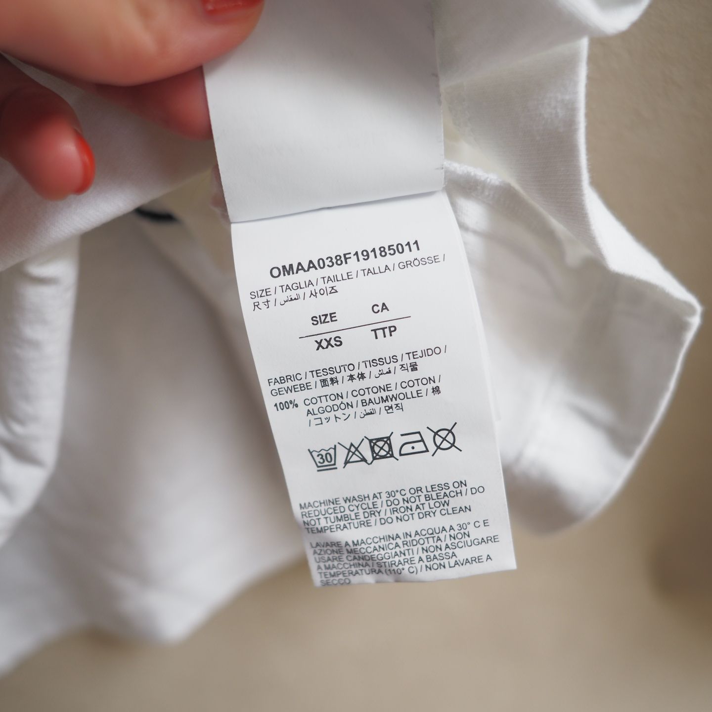 美品☆ オフホワイト Off-White オーバーサイズ コットン T