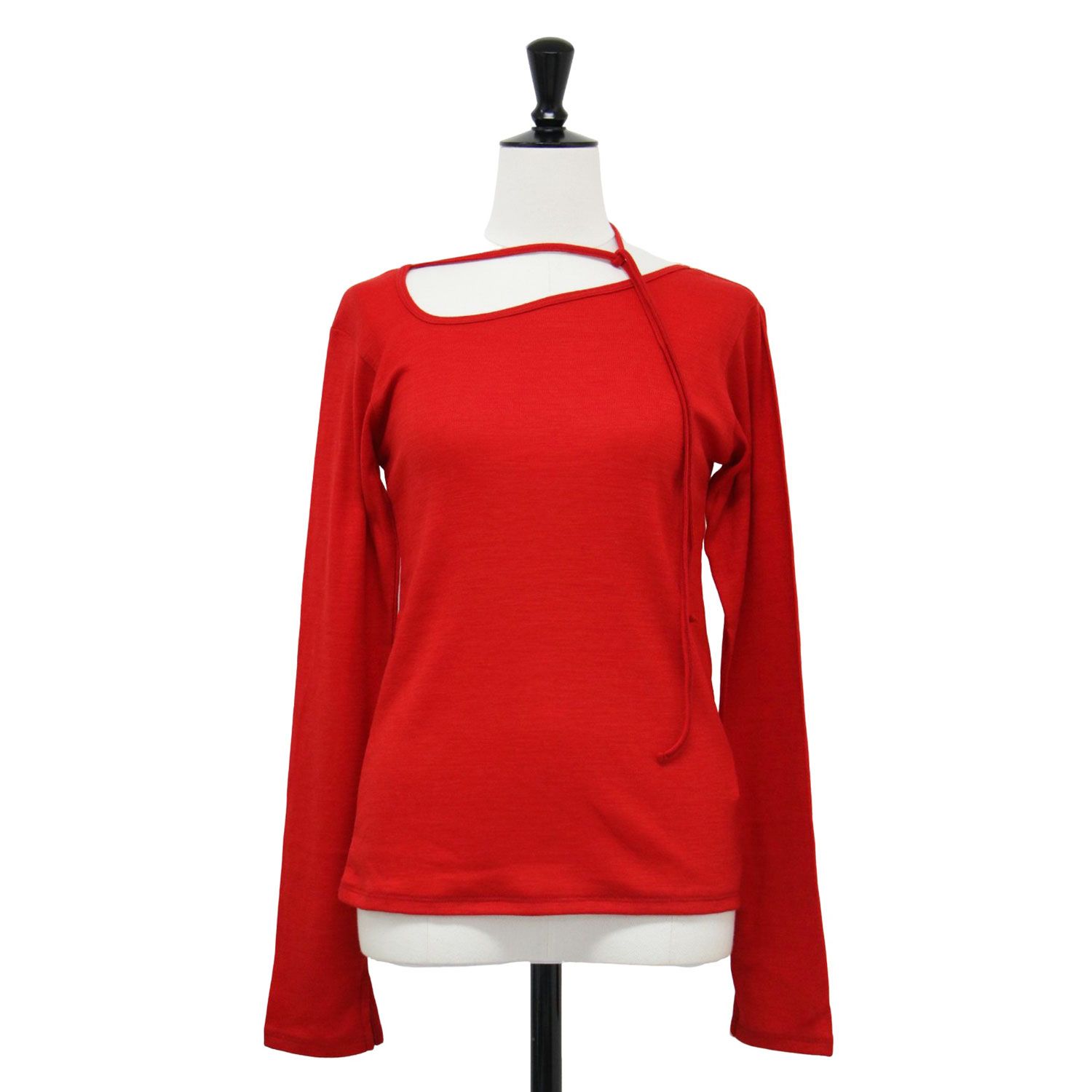 美品】JANE SMITH ジェーンスミス カットソー レッド サイズ:38(M