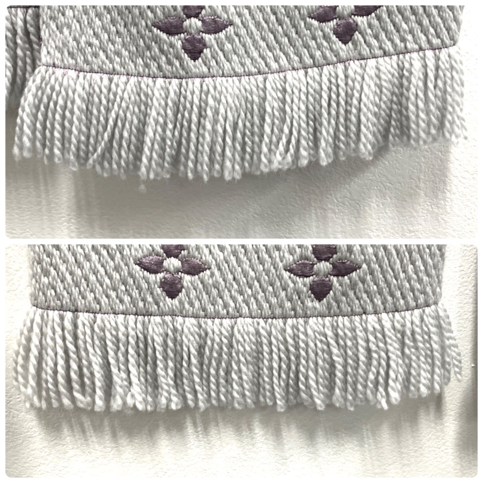 LOUIS VUITTON/エシャルプ ロゴマニアデュオ/グリペルル×ライラック