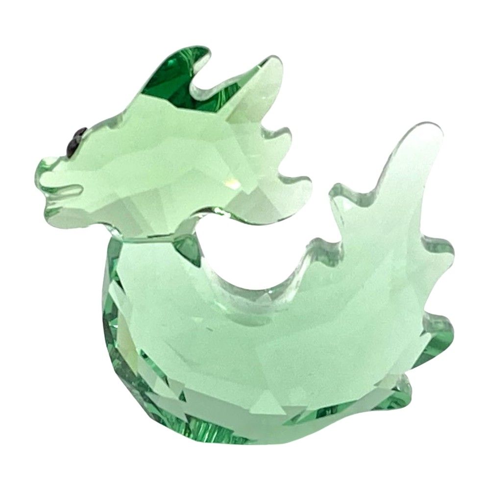 スワロフスキー SWAROVSKI Lucky Dragon ラッキードラゴン オブジェ 置物 1054586 グリーン