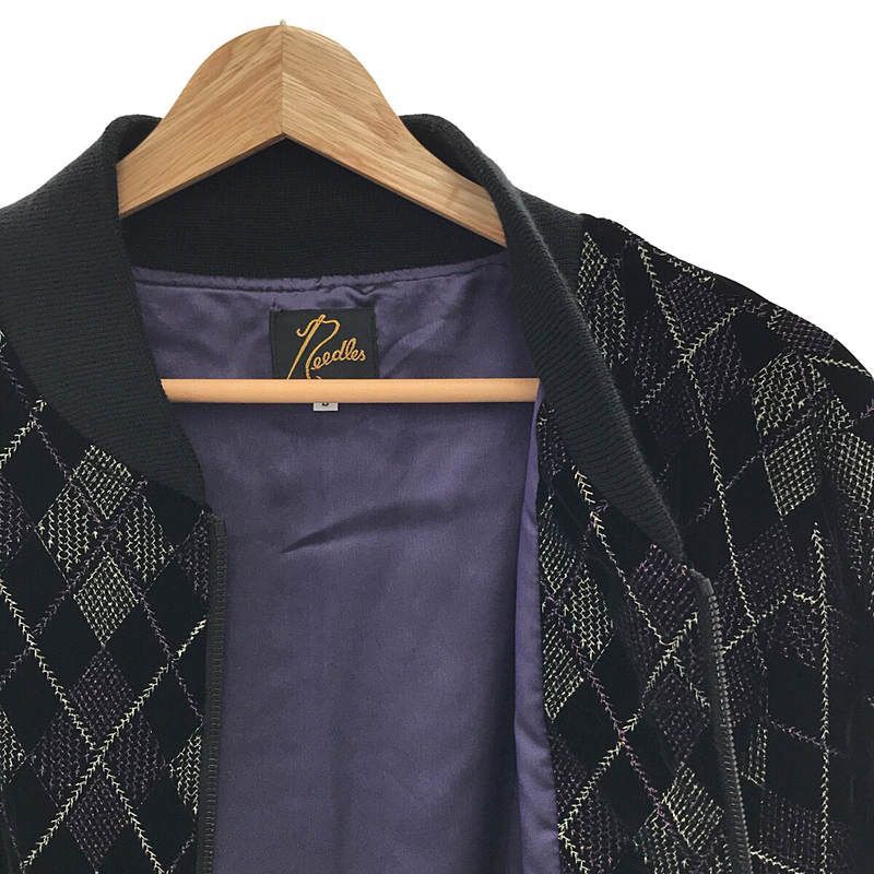 ヒ*ト様 ニードルス B.B. JACKET ベロア アーガイル ジャケット ヒ*ト様 ニードルス B.B. JACKET ベロア アーガイル ジャケット