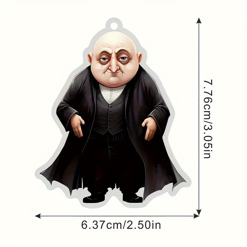 キーホルダー ホラー 男性 ハゲ おじさん 2D アクリル 8cm 神父のよう
