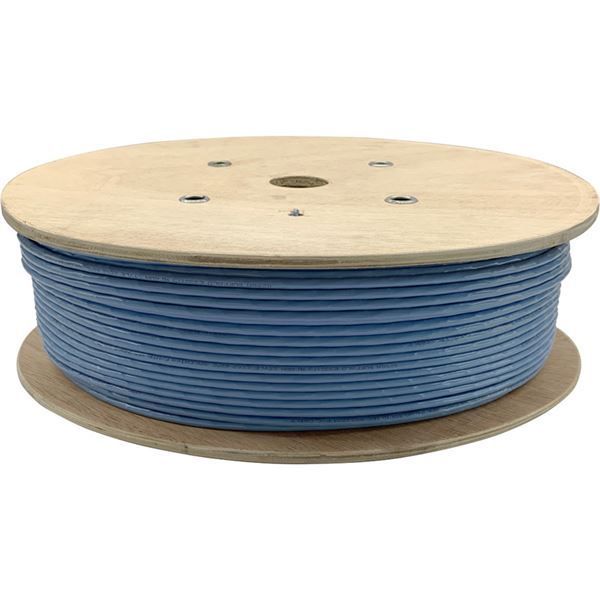 バッファロー Cat6A LANケーブル 単線 300m ブルー BL6A300