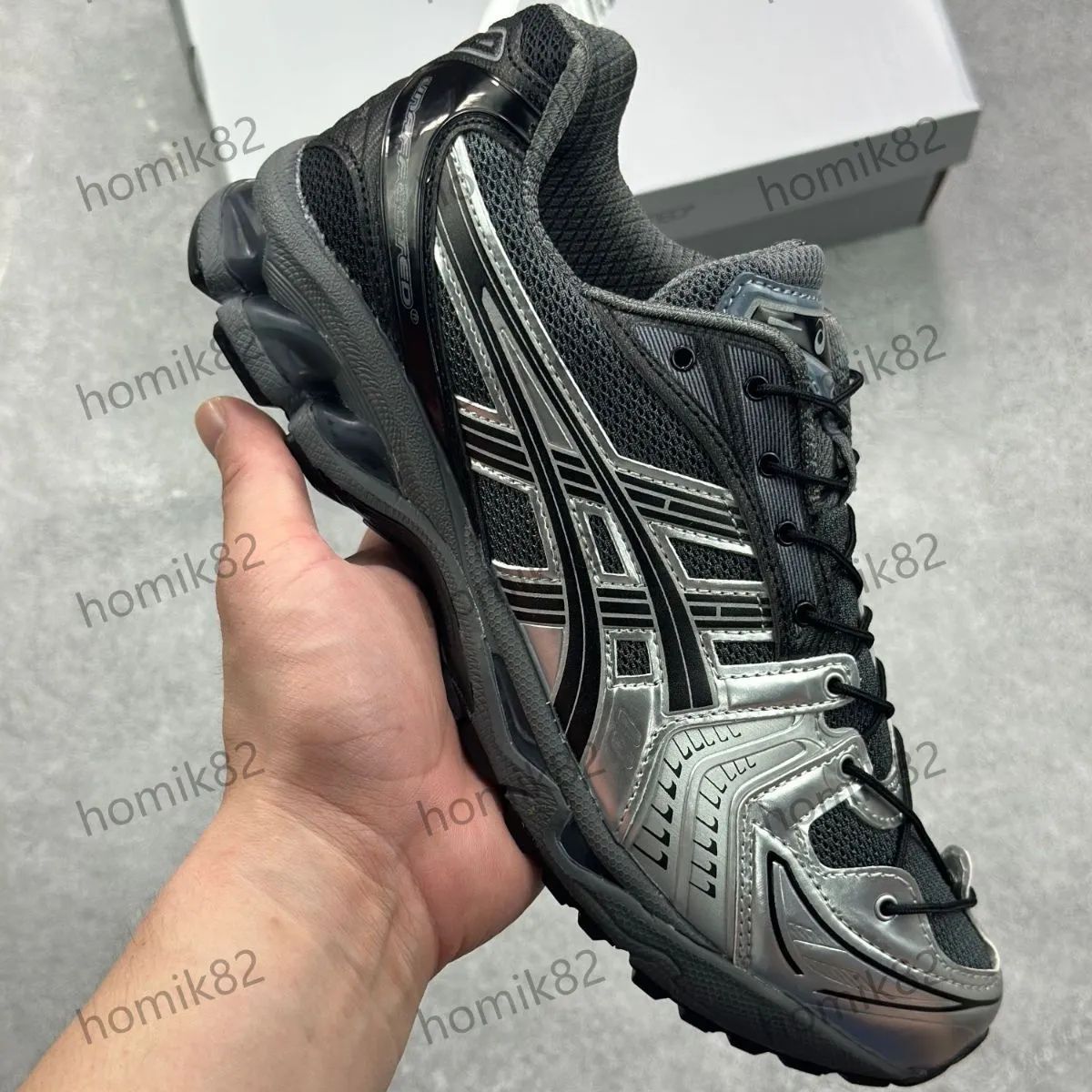 人気 Asics Gel-Kayano 14 男女兼用 スニーカー 箱付 01