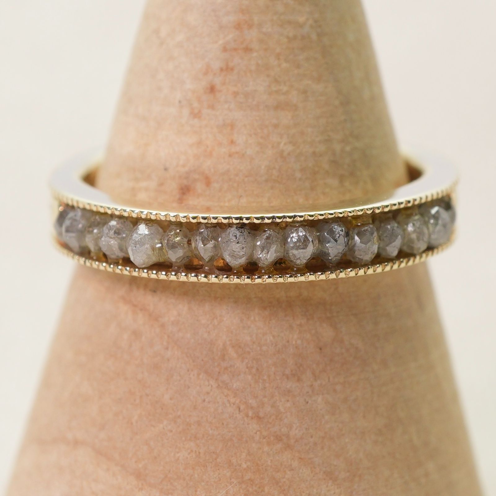 限定 アガット 0.5ct ハーフエタニティ リング ダイヤ/24-3818S