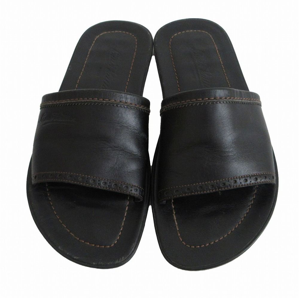 Louis Vuitton ブラックレザーサンダル品美品