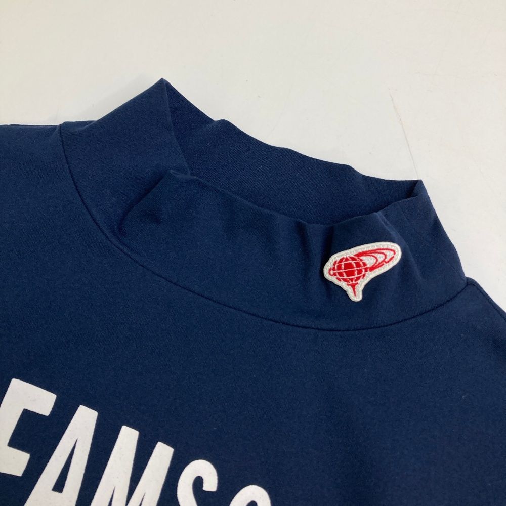 BEAMS GOLF ネイビー モックネックシャツ M BEAMS GOLF（ビームス