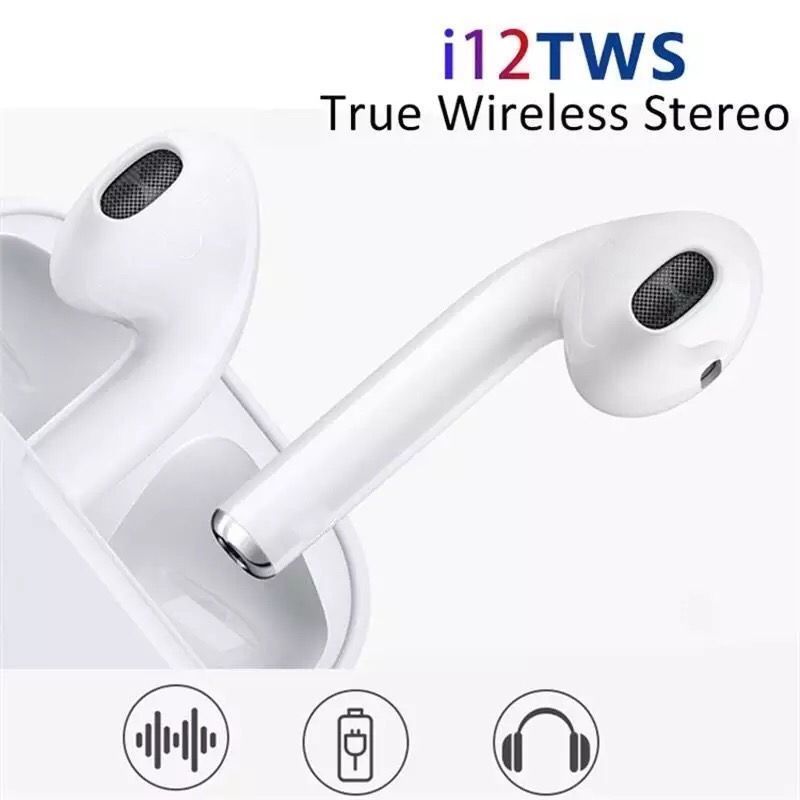 i12-TWSイヤホン Bluetooth5.0 ワイヤレスイヤフォン 新品 - メルカリ