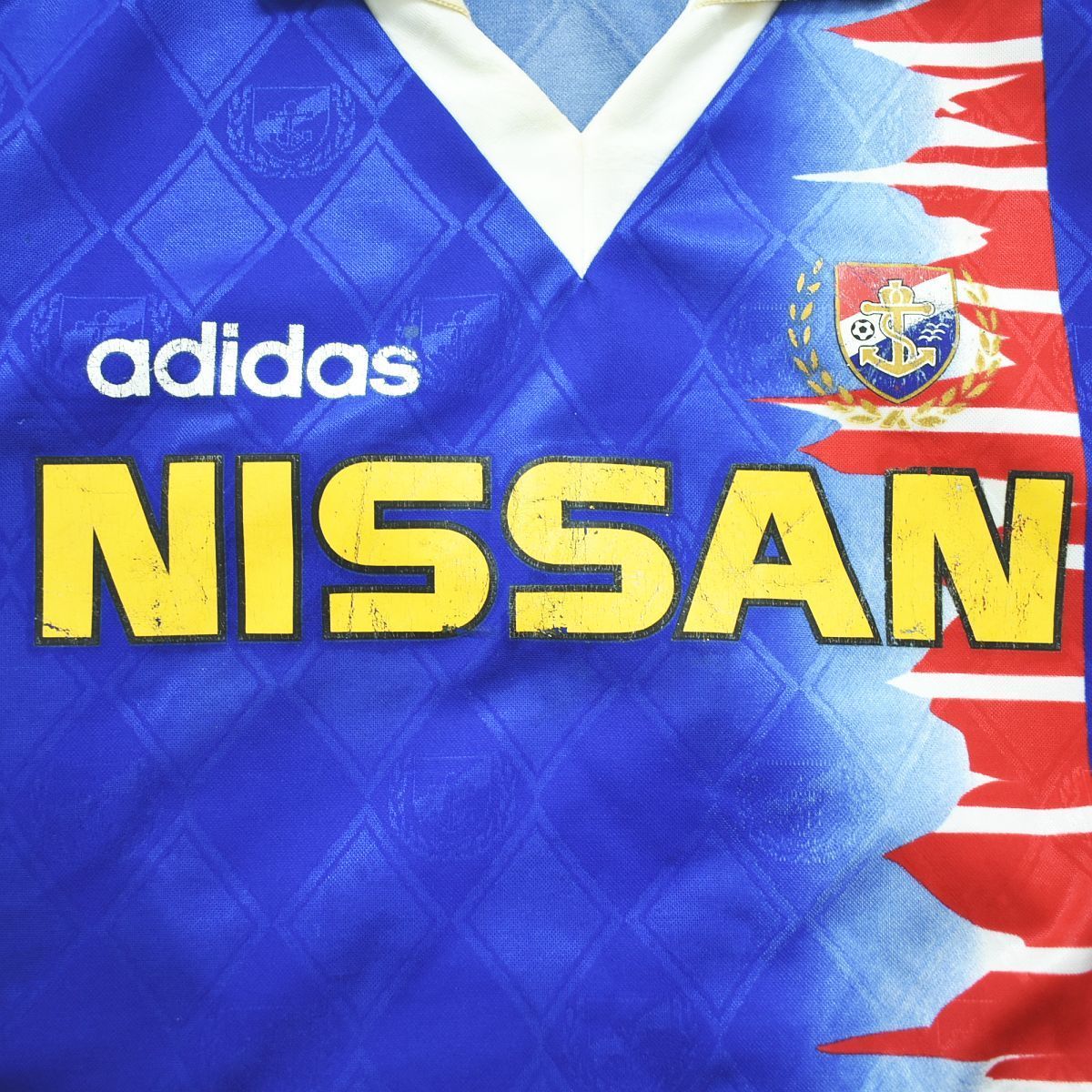 横浜マリノス　 90s adidas ポロシャツ デットストック　XL 希少】 日本製 90s ヴィンテージ アディダス adidas 横浜