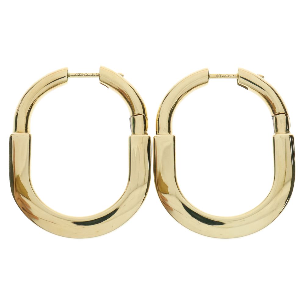 ティファニー Tスマイル K18YGイエローゴールドピアス レディース