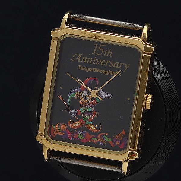 Disney - TDL ディズニーランド 15周年記念 Viva!magic 時計 東京ディズニーランド15周年記念 Viva!Magic ミッキー QZ V821
