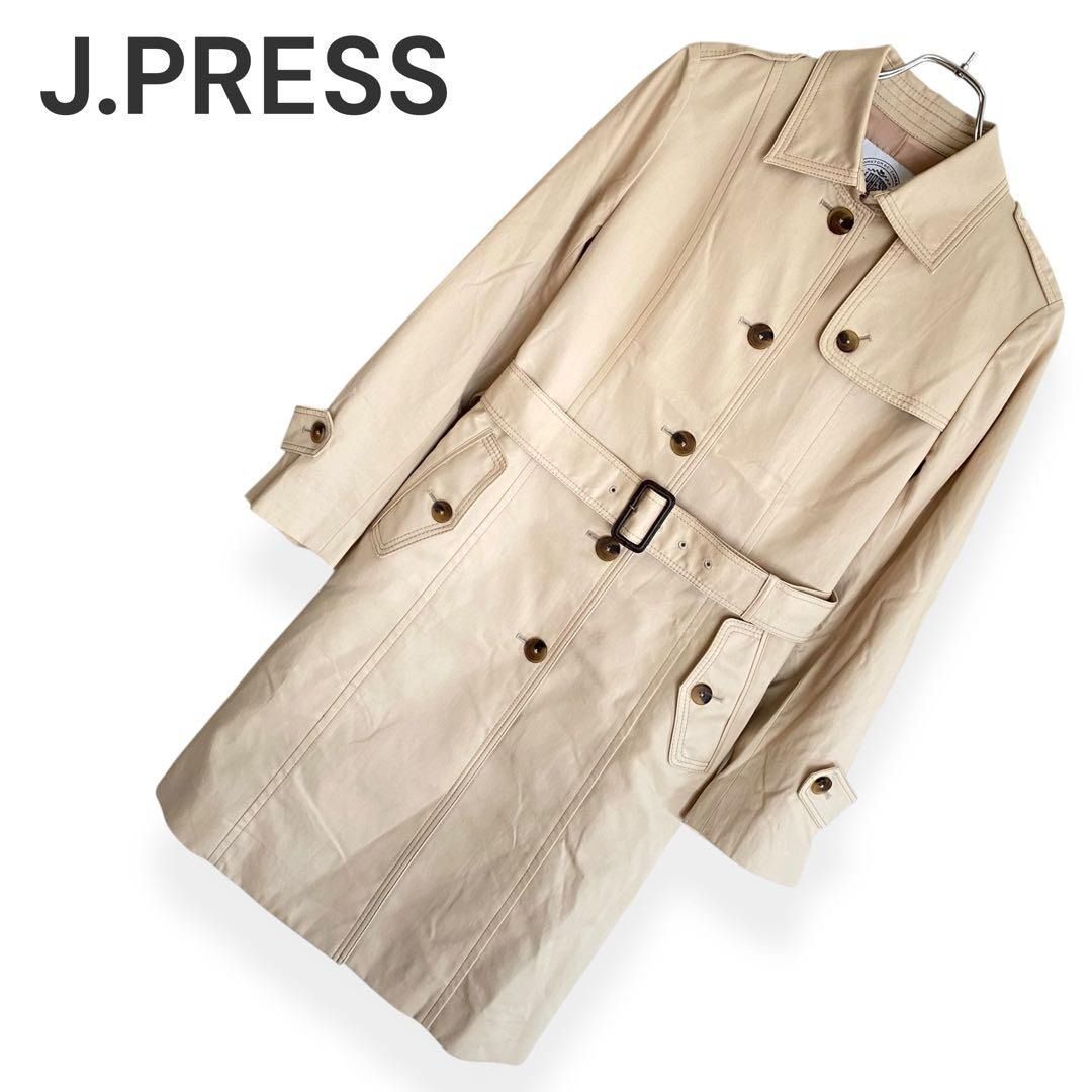 J.PRESS ジェイプレス トレンチコート ベージュ アイボリー オンワード