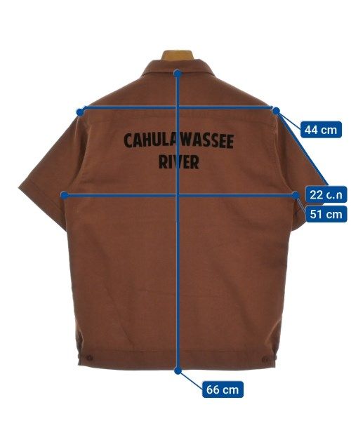 TENDERLOIN テンダーロイン カジュアルシャツ XS 茶 【古着】【中古】 