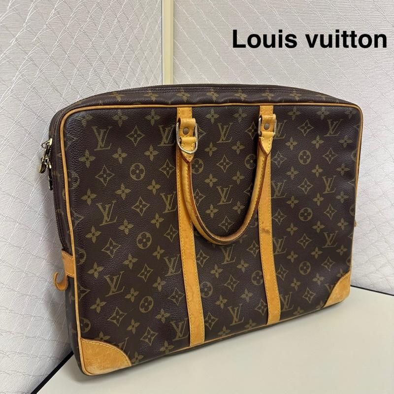 LOUIS VUITTON ルイヴィトン ブリーフケース 書類かばん M53361 モノグラム ポルトドキュマン ヴォワヤージュ ブラウン ビジネス バッグ ブリーフ ケース TH0034