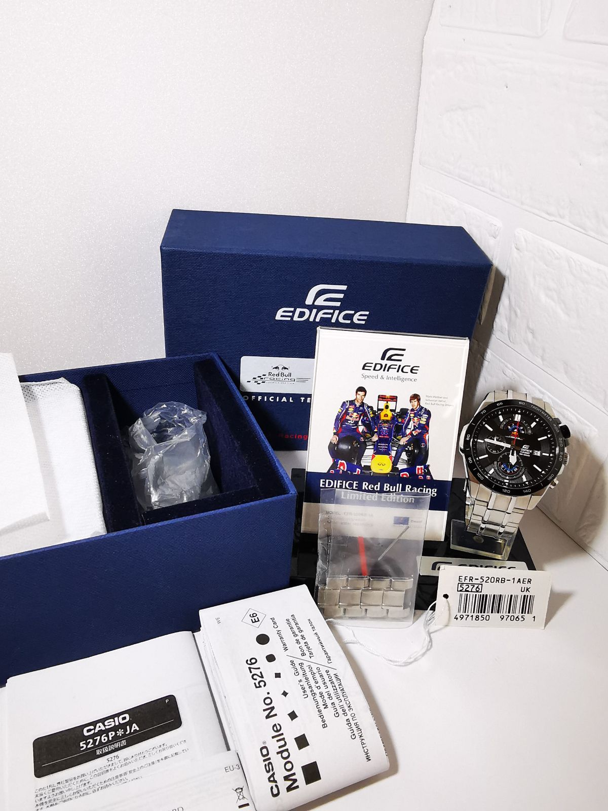 CASIO カシオ EDIFICE エディフィス 腕時計 EFR-520RB-1A 限定モデル Red Bull Racingタイアップモデル -  メルカリ