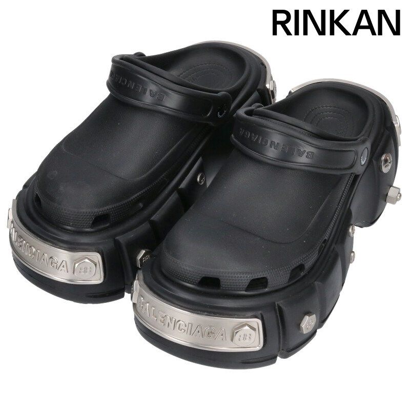 バレンシアガ ×クロックス crocs HARDCROCS プラットフォームスタッズクロックスサンダル メンズ 41