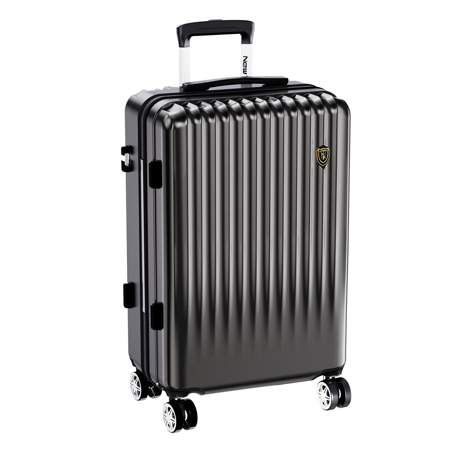特別価格 95L 7泊～長期旅行 Lサイズ 4.6kg 軽量 大型 ストッパー付き キャリーケース ブラック スーツケース Trip New