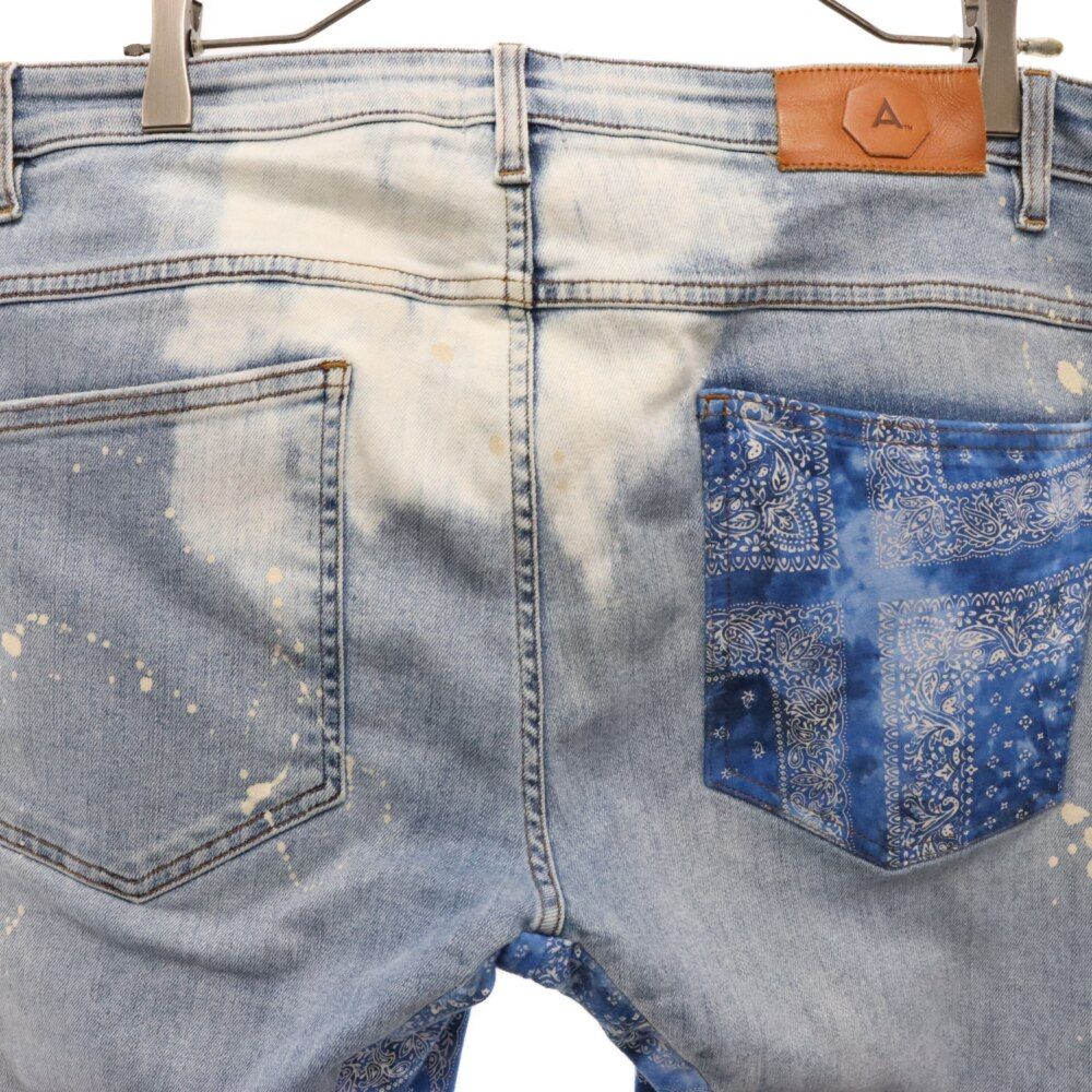 ALCHEMIST (アルケミスト) RINGO バンダナ切替 ペイント加工スキニー