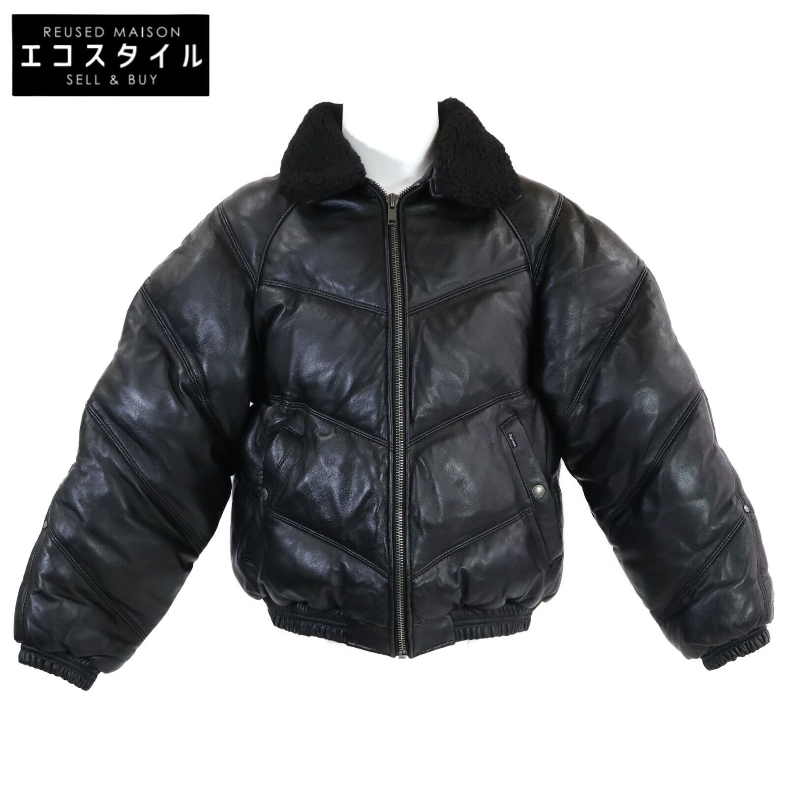 Supreme Schott Chevron Leather Down XL Supreme Schott Chevron