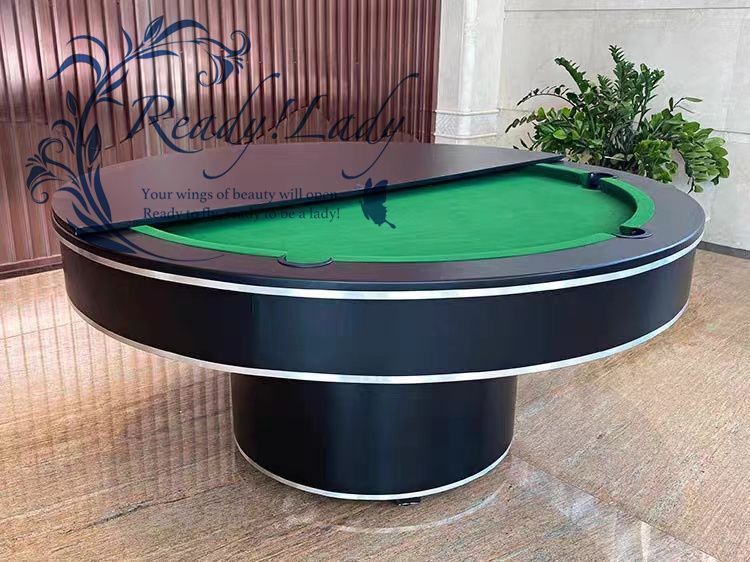 2in1家庭用 円形のビリヤード台、バーやKTV、レストランでの大人向け