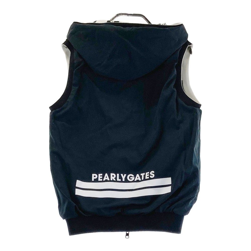 【超美品】PEARLYGATES ボーダージャケット　ベスト付き　サイズ0 サイズ：0 PEARLY GATES パーリーゲイツ フード付 リバーシブル ジップ