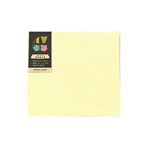 まとめ いろは出版 アルバム 4 you color album 8ページ pale yellow GA4-17 ×9セット