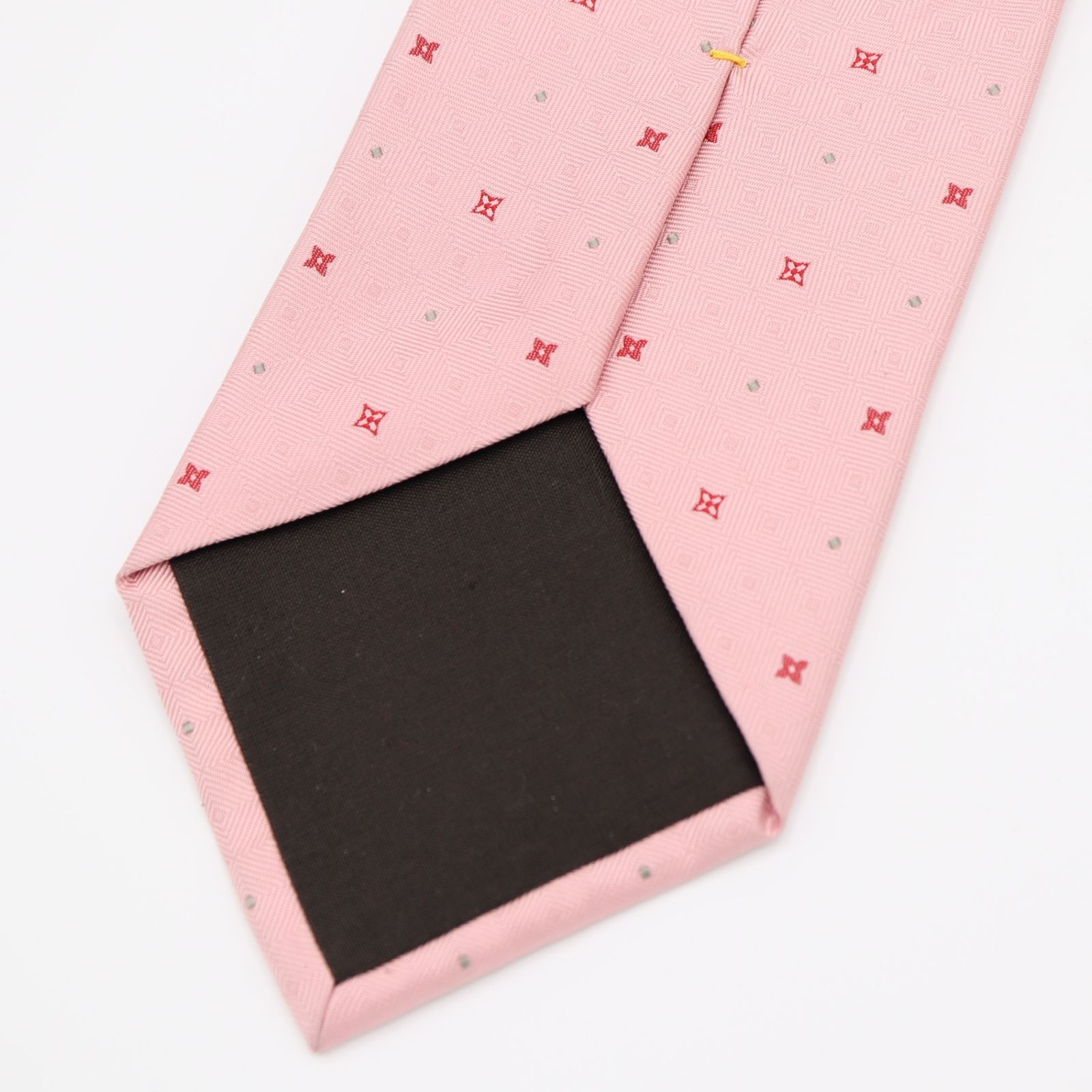 未使用級 ルイヴィトン Louis Vuitton ネクタイ シルク ピンク LOUIS VUITTON ルイヴィトン LV ネクタイ 総柄 ピンク シルク100