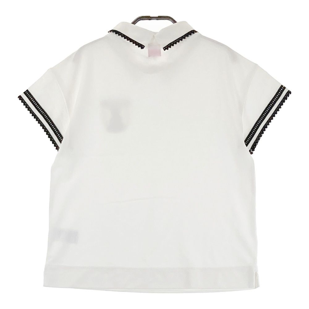 アルチビオ　レディースシャツ　36　新品　白 サイズ：36 ARCHIVIO アルチビオ 襟付きTシャツ レース ホワイト系