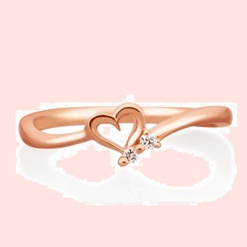 新着商品 canal4℃ カナルヨンドシー K10ピンクゴールド PG ダイヤモンド ピンキーリング 5号 151026543110