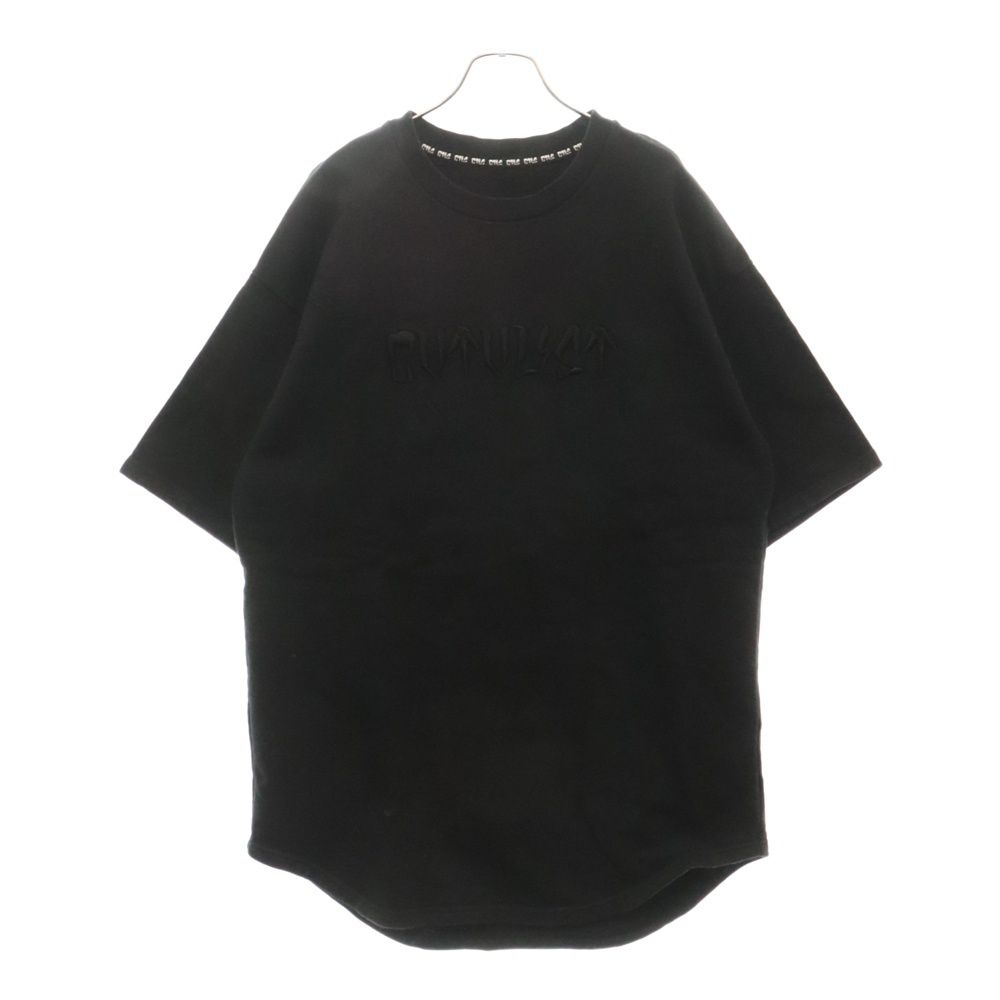 cvtvlist (カタリスト) フロントロゴ刺繍半袖Tシャツ ブラック - メルカリ