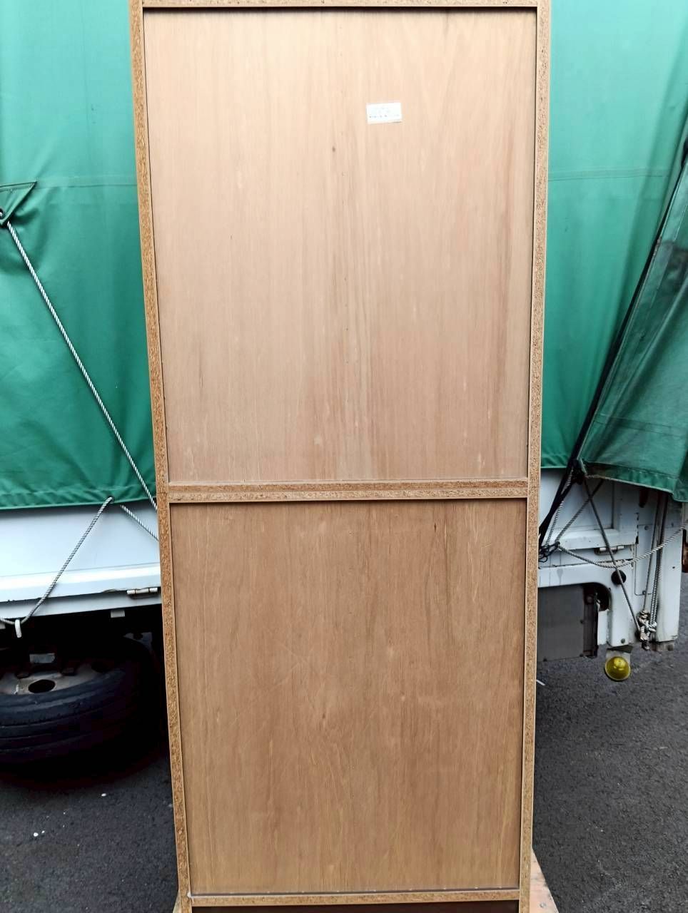 本棚 生松工芸 W800×D400×H2000 収納 ガラス戸 フリーボード 2509