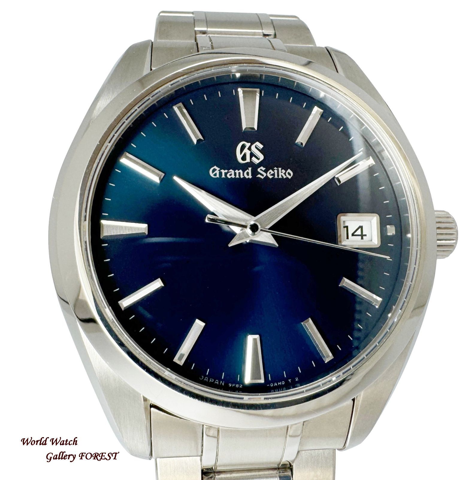 Grand Seiko グランドセイコー SBGV233 チタン メンズ腕時計 ヘリテージ 9F クオーツ ブルー文字盤 外装仕上げ