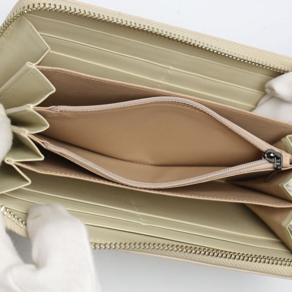 クロコダイル LB-5011 長財布 ベージュ  CROCODILE 外ファスナーポケット付 マット クロコダイル LB-5011 長財布 ベージュ CROCODILE 外ファスナー