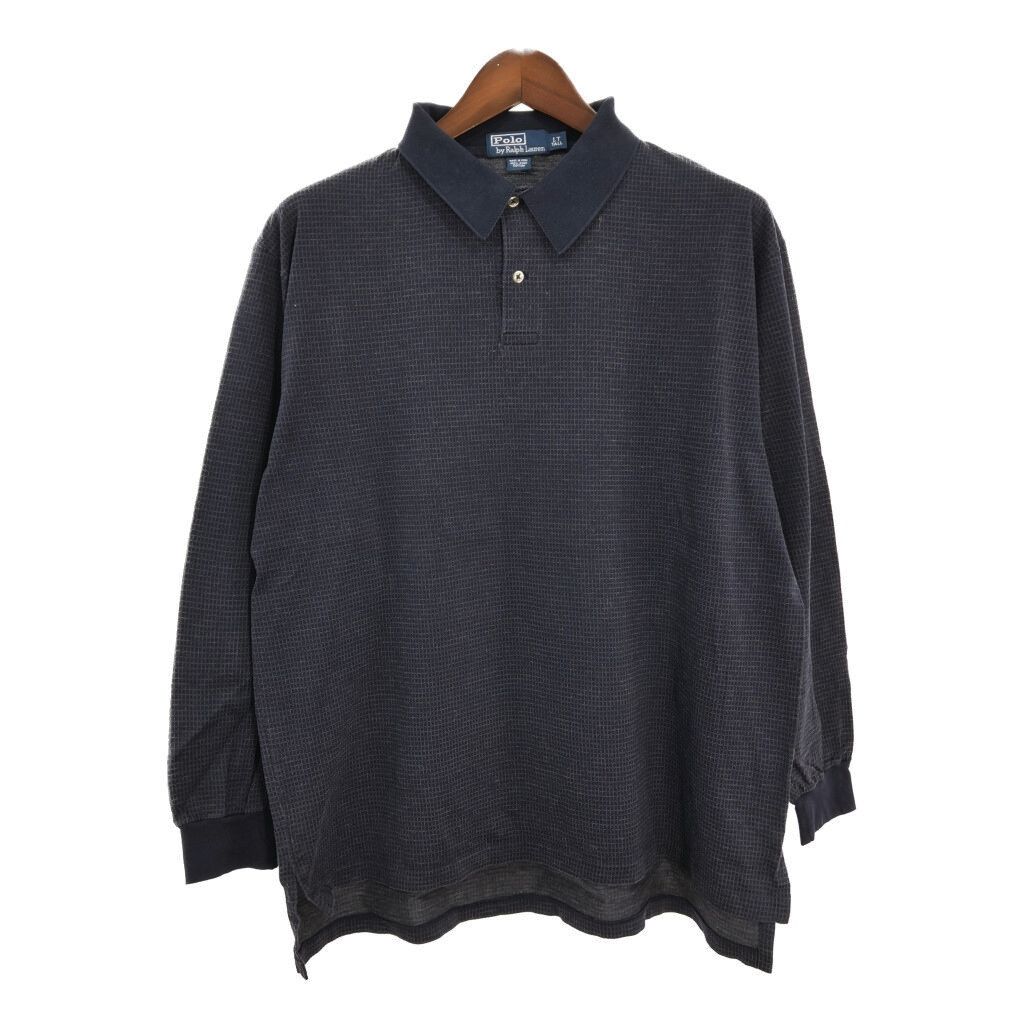 Polo Ralph Lauren ネイビー チェック ポロシャツ Polo by Ralph Lauren ポロ ラルフローレン 長袖ポロシャツ チェック
