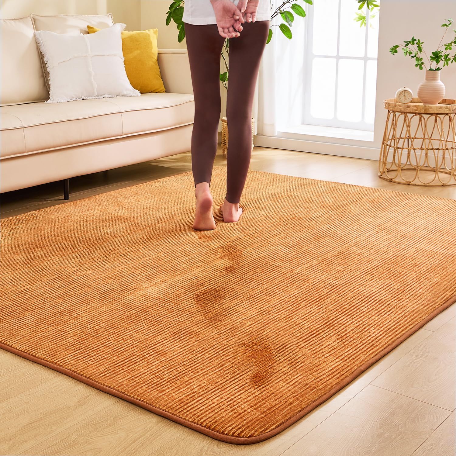 185×185cm 厚7mm 滑り止め ホットカーペットカバー ホットカーペット対応 カーペット カーペット 床暖房対応カーペット 洗える じゅうたん 抗菌防臭 ラグ 防ダニ 2畳 オールシーズン フランネ カーペット ラグマット 2畳 ラグ 洗える aicomri 185×185cm 厚7mm 滑り