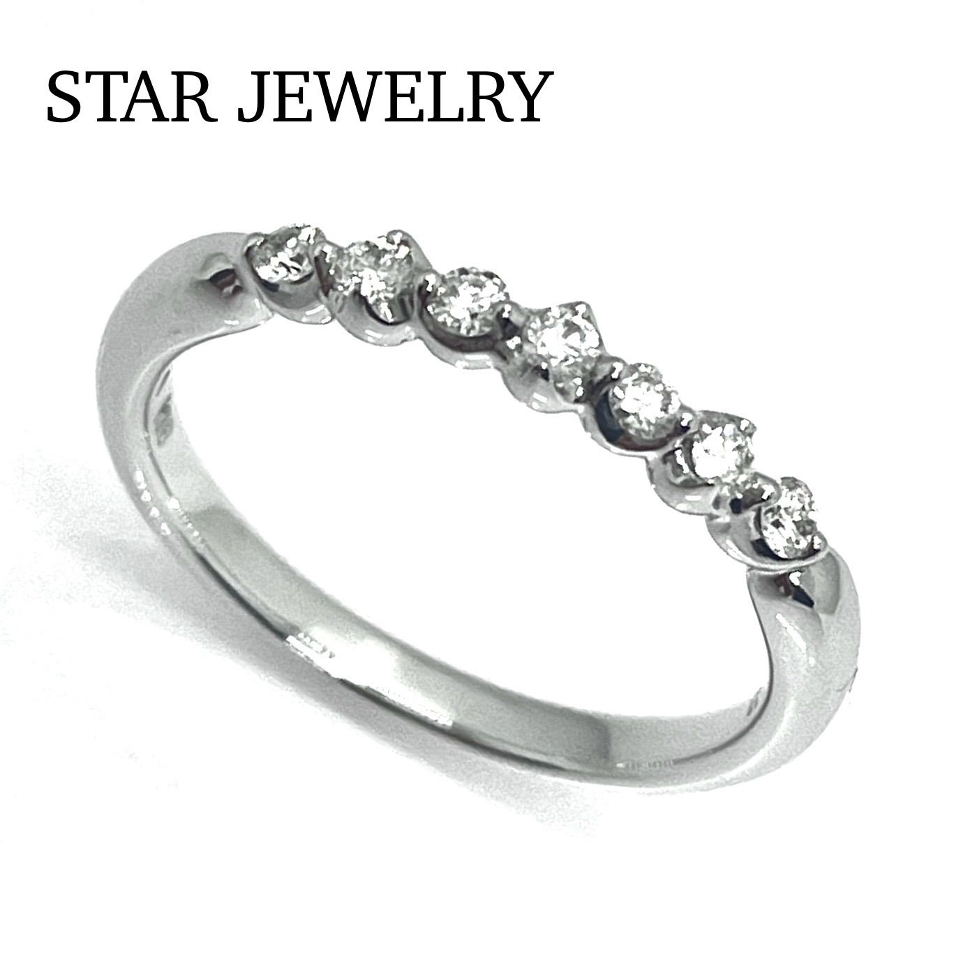 STAR JEWELRY / スタージュエリー ダイヤリング ピンキー K18WG 0.10ct  