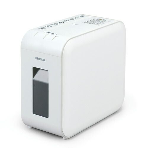 アイリスオーヤマ 超静音シュレッダー 家庭用 クロスカット ダストボックス7.5L ホワイト P6HS75C-W