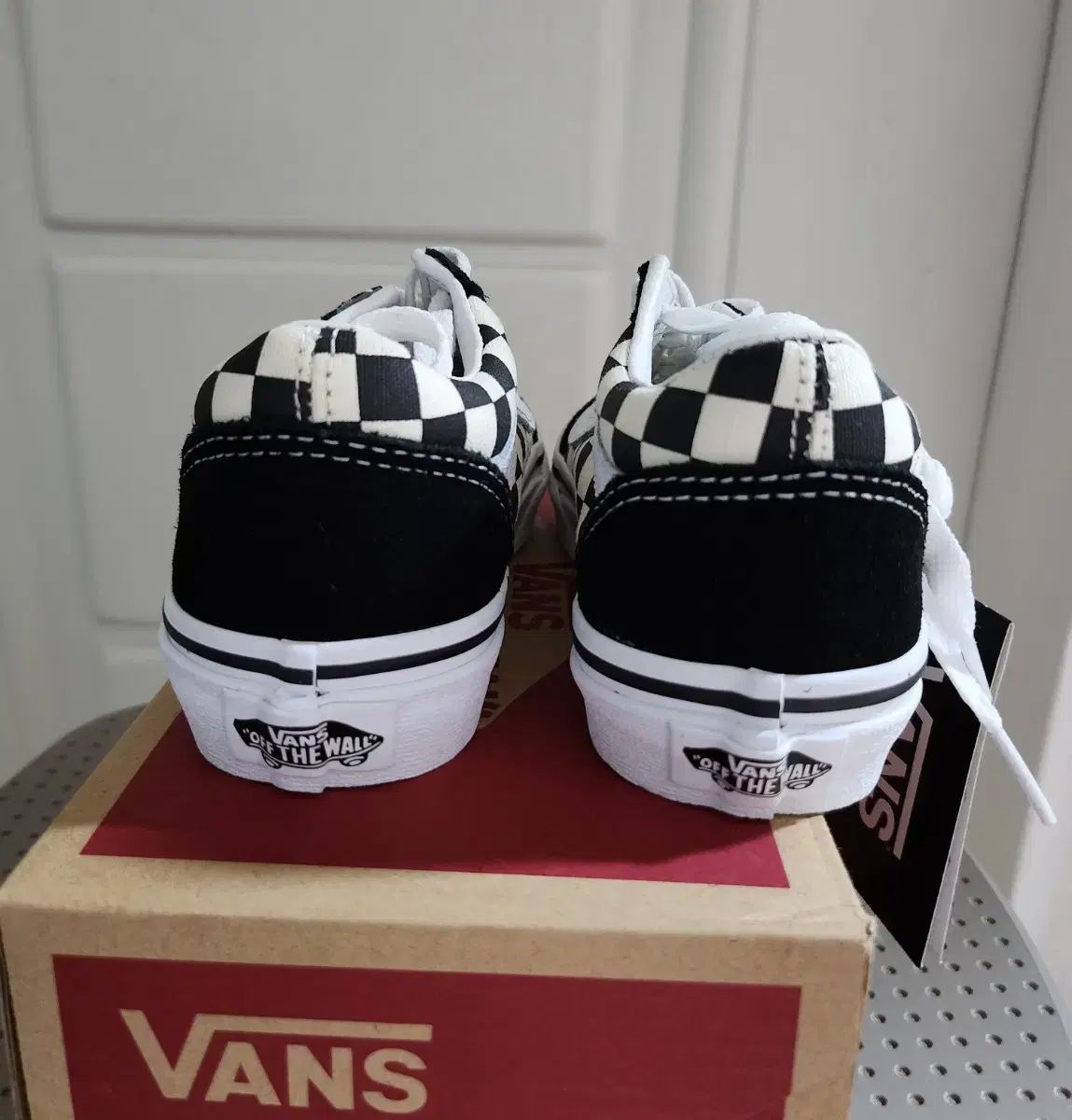 新品 Vans オールドスクール プライマリ チェック ブラック