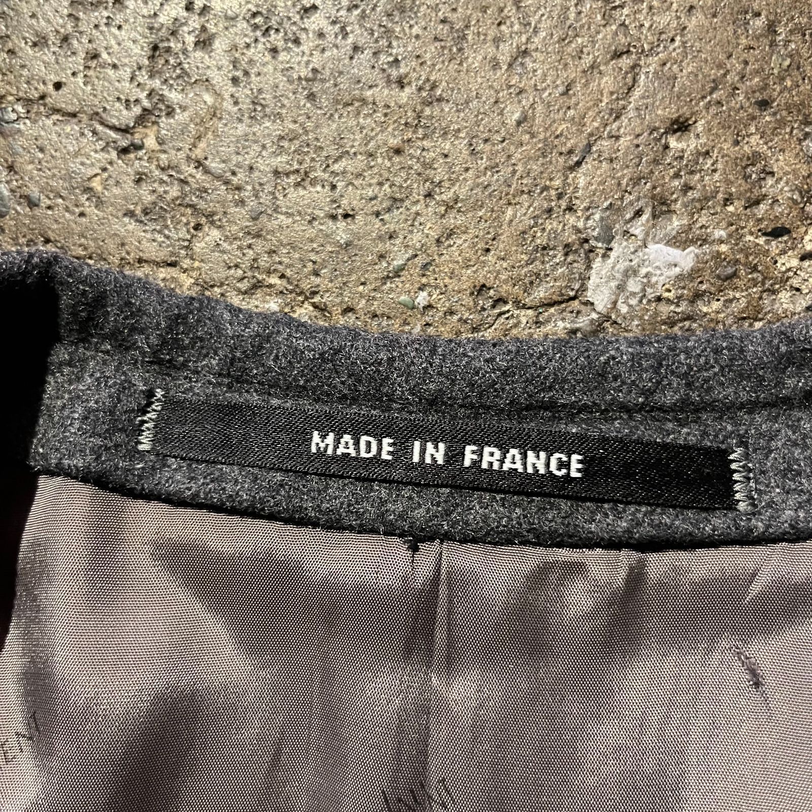 16AW イヴサンローラン　ダブルブレストショートコート　ピークドラペル YVES SAINT LAURENT 70s ピークドラペルダブルブレスト