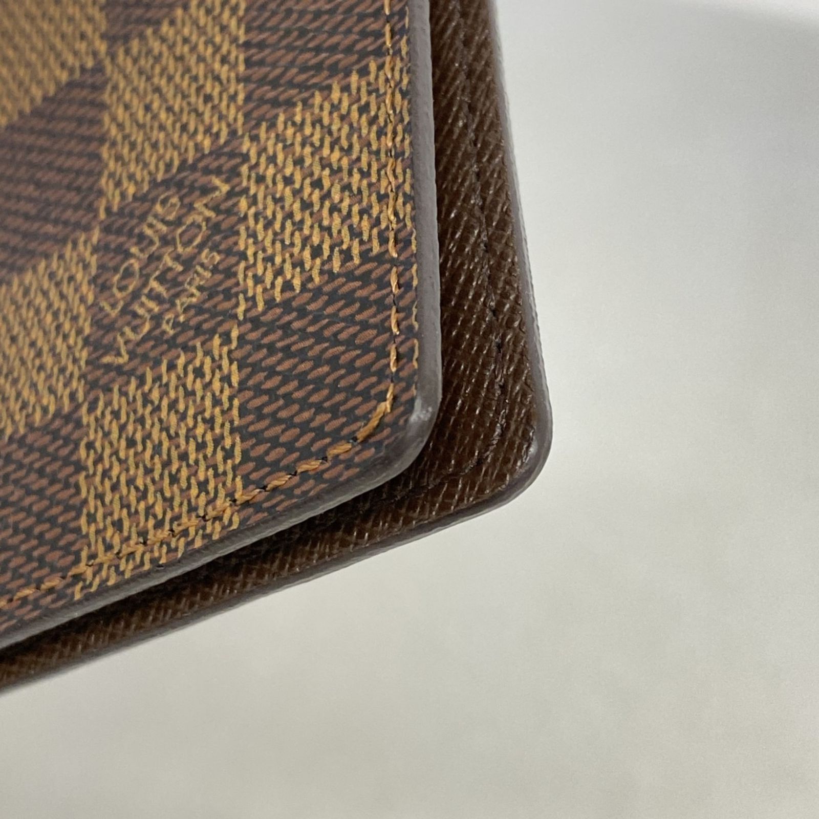 中古】Louis Vuitton ダミエ・エベヌ 名刺入れ ルイヴィトン Louis